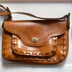 Brown Leather Shoulder Bag